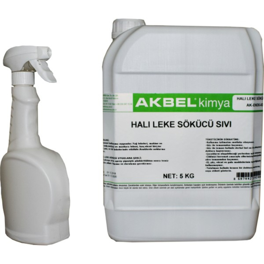 Akbel Halı Leke Sökücü Sıvı 5 KG + Uygulama spreyi Diğer Fiyatı