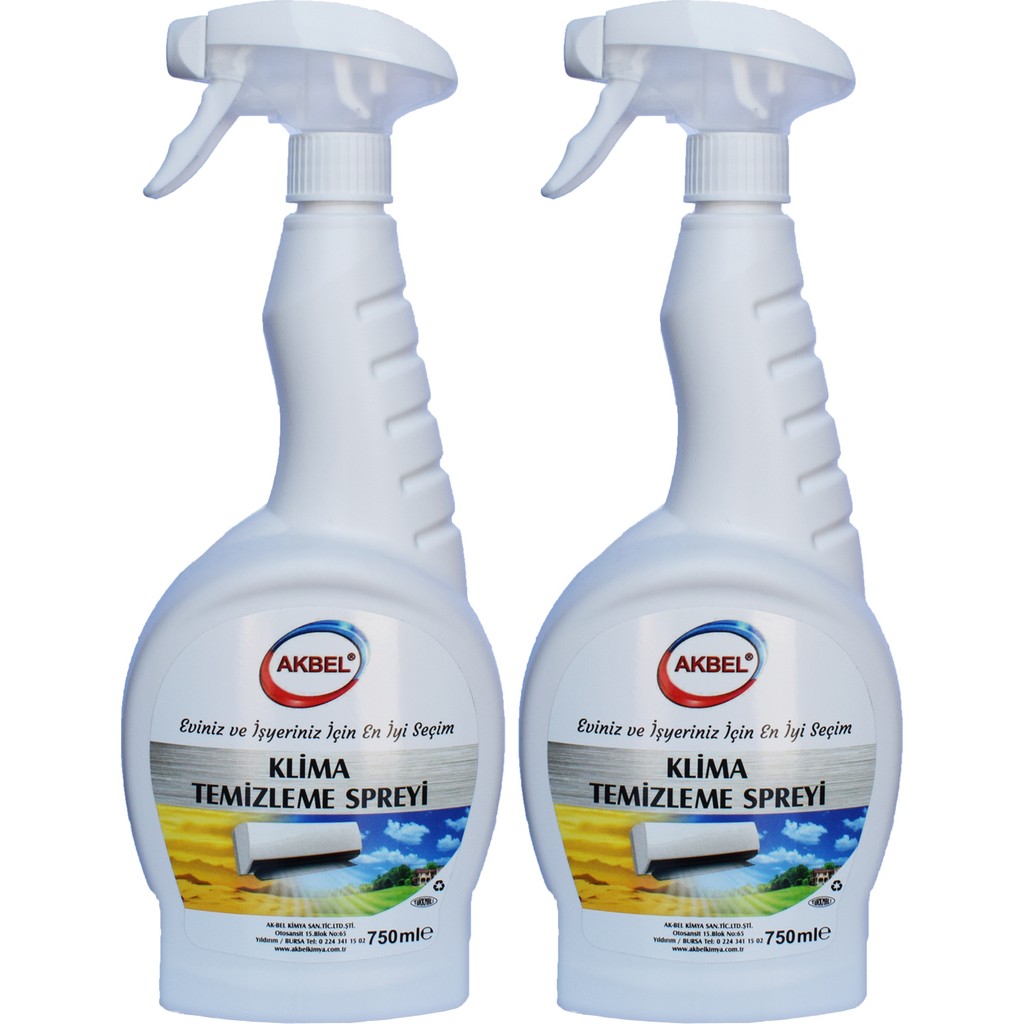 Akbel Klima Temizleyici Sprey 750 Ml 2 Adet 2 Li Ekonomik Paket Klimalar Fiyatı