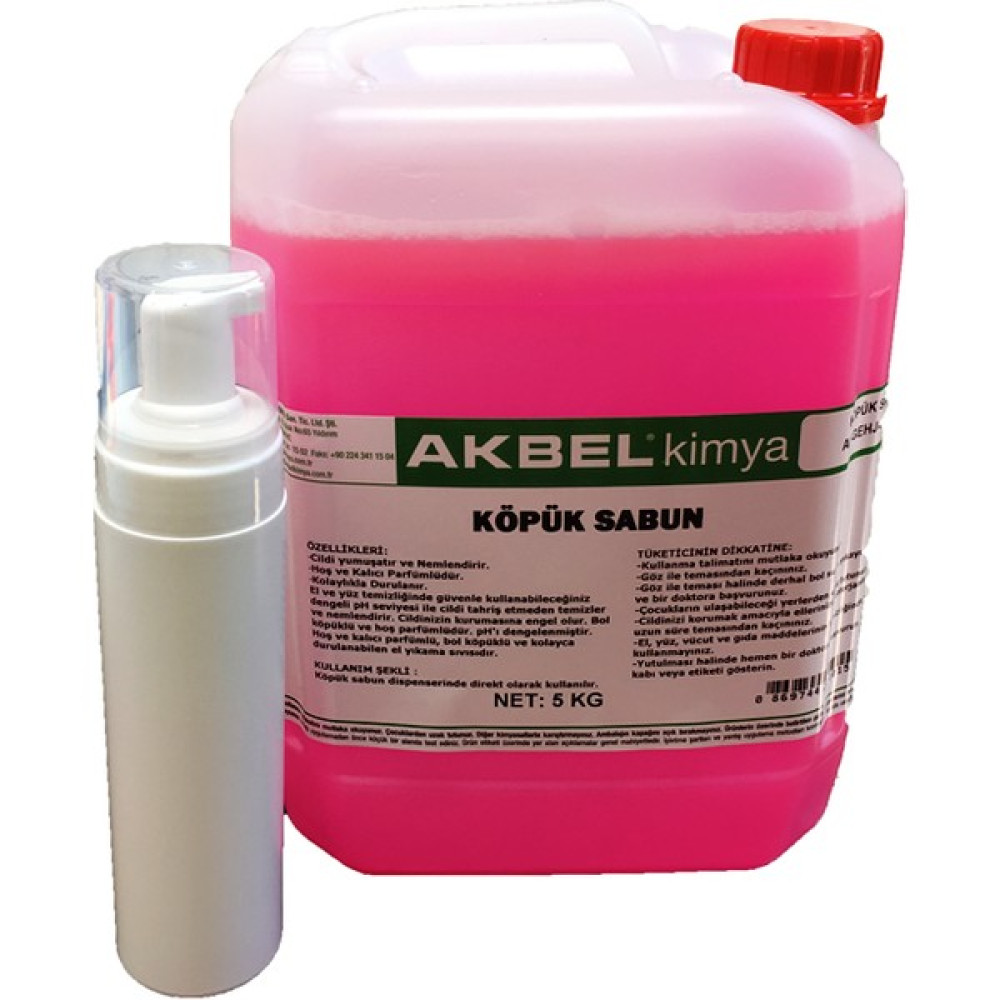Akbel Köpük Sabun 5 Kg + Köpük Yapıcı Dispanser Sabunlar Fiyatı