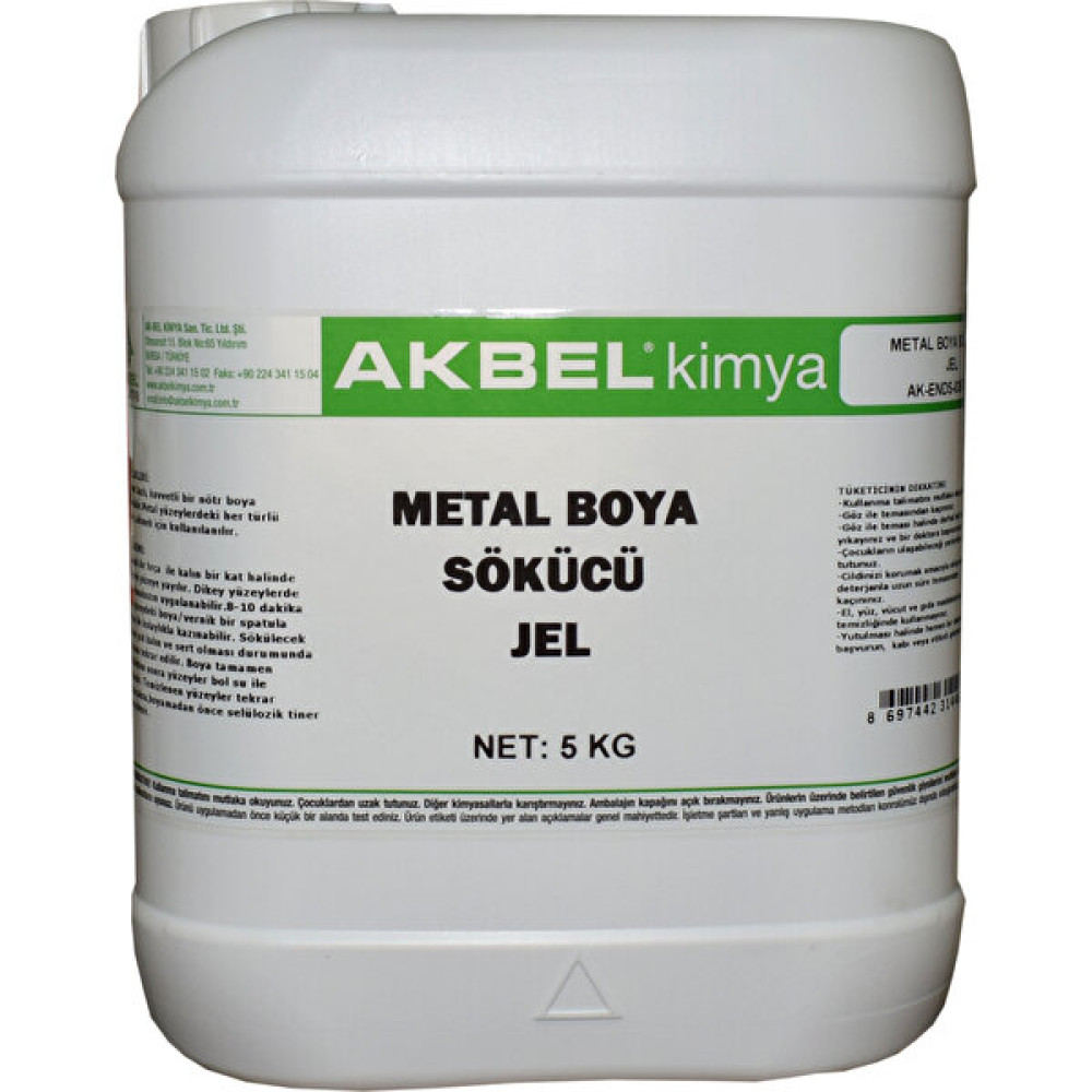 Akbel Metal Boya Sökücü Jel 5 Kg Boya Malzemeleri Fiyatı