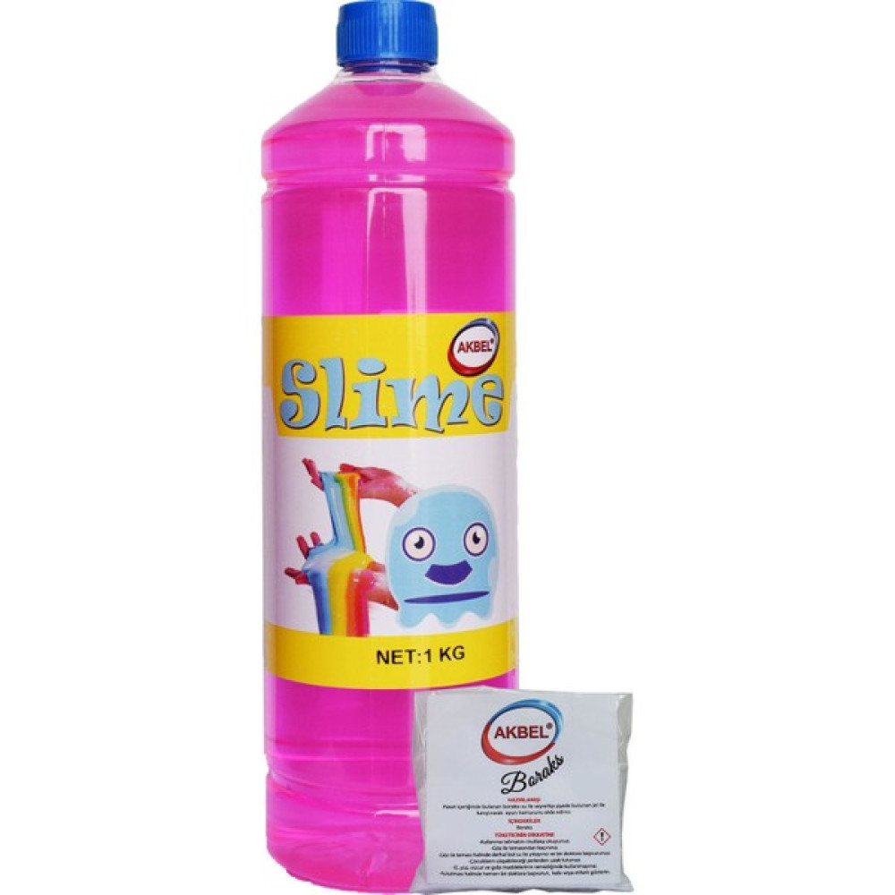 Akbel şaka hamuru slime fosforlu pembe 1 kg + boraks Eğitici Oyuncak Fiyatı