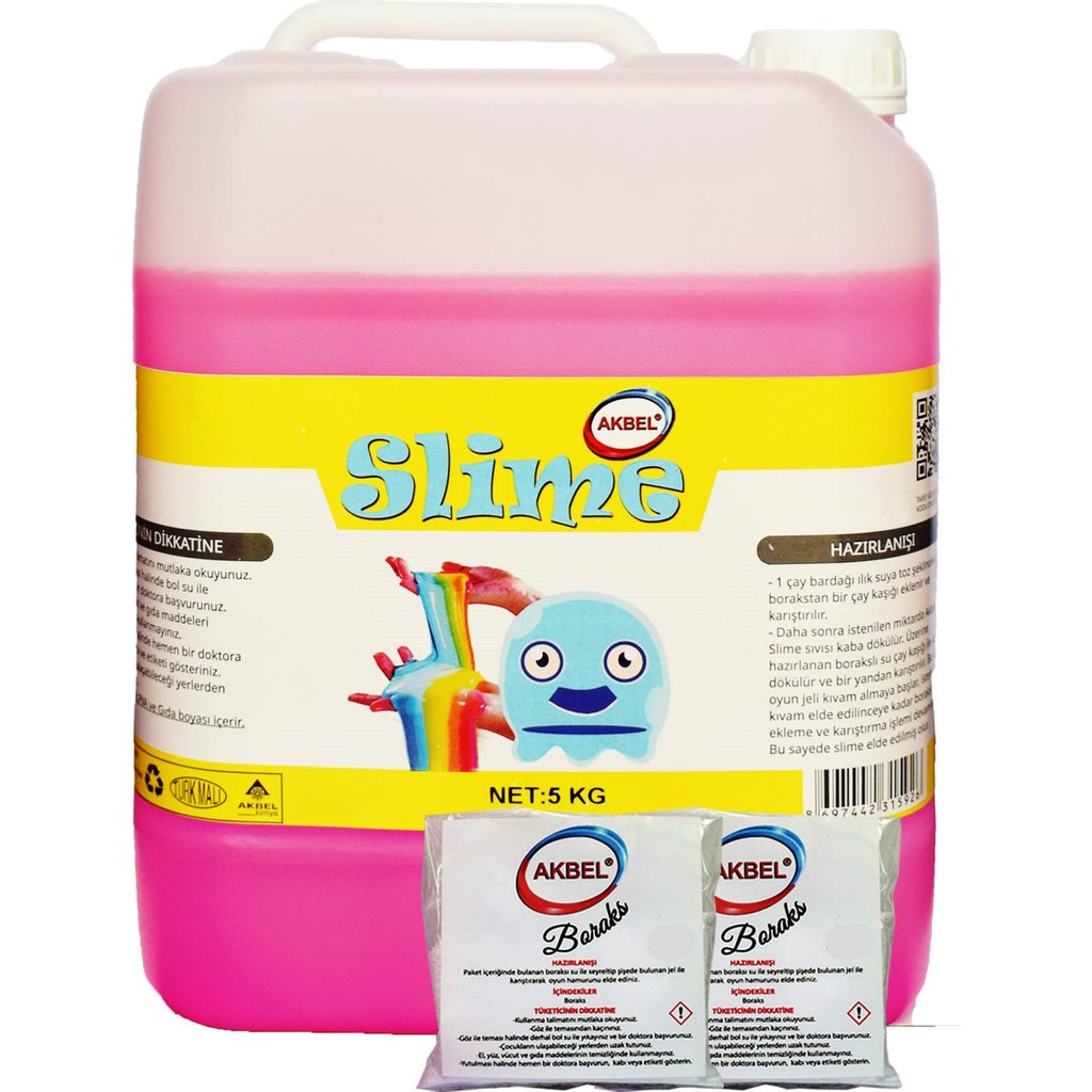 Akbel şaka hamuru slime fosforlu pembe 5 kg + 200 gr boraks Eğitici Oyuncak Fiyatı