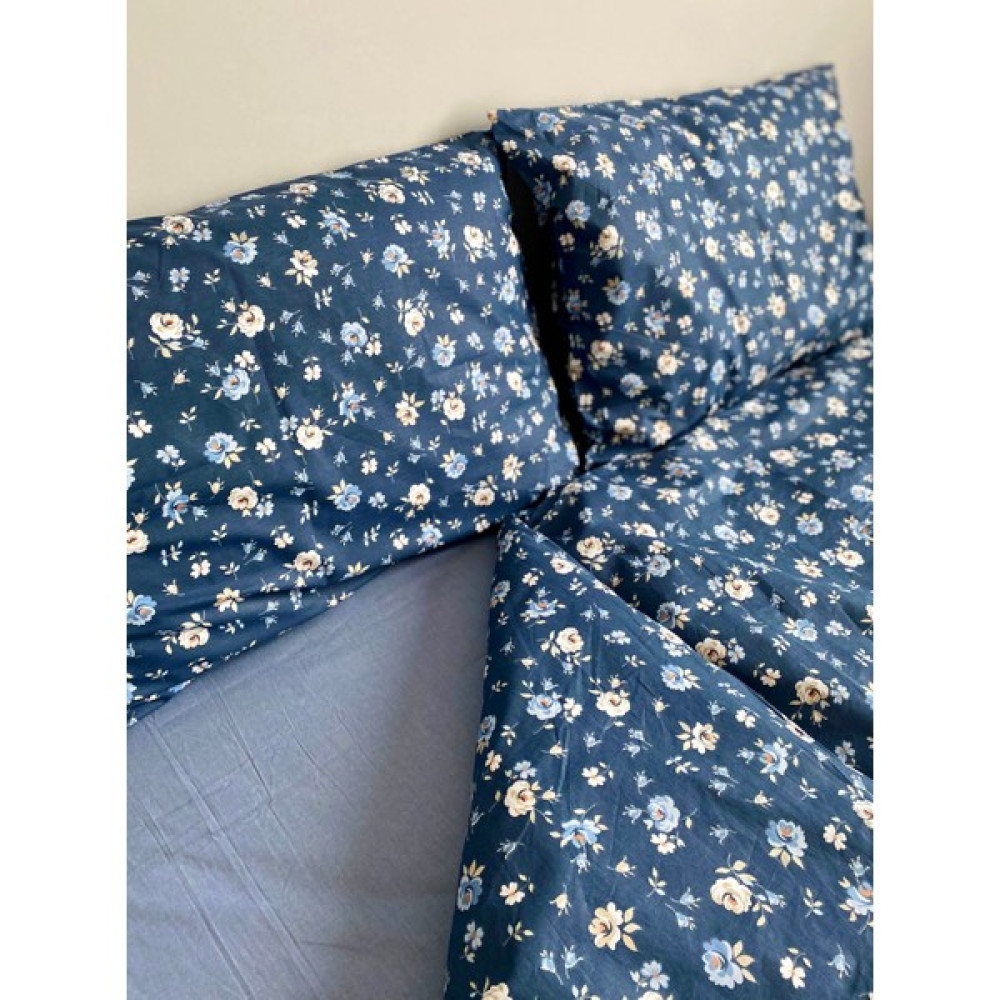 Akça Ev Navy Blue Ranforce Pamuk Çift Kişilik Nevresim Takımı - Lacivert - 240 x 260 cm Nevresim Takımı Fiyatı
