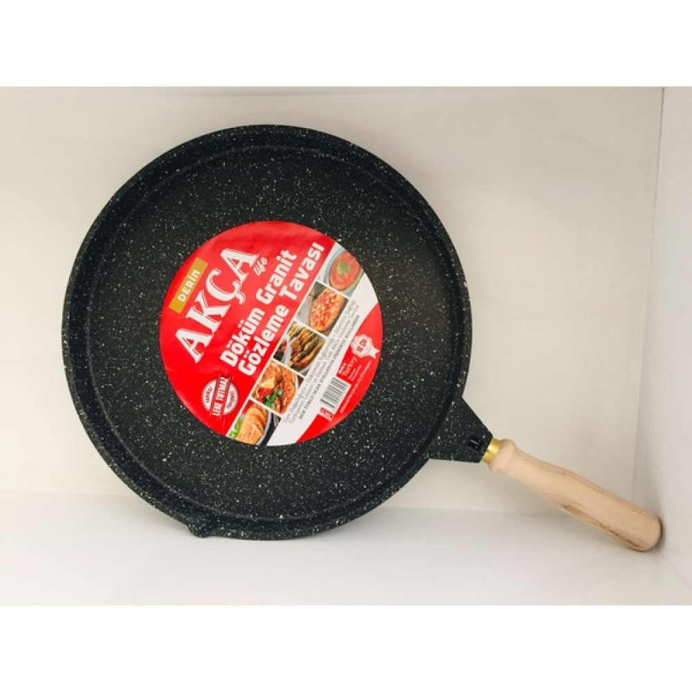 Akça Life Döküm Granit 36 cm Gözleme Tavası - Renk - Siyah Tavalar Fiyatı
