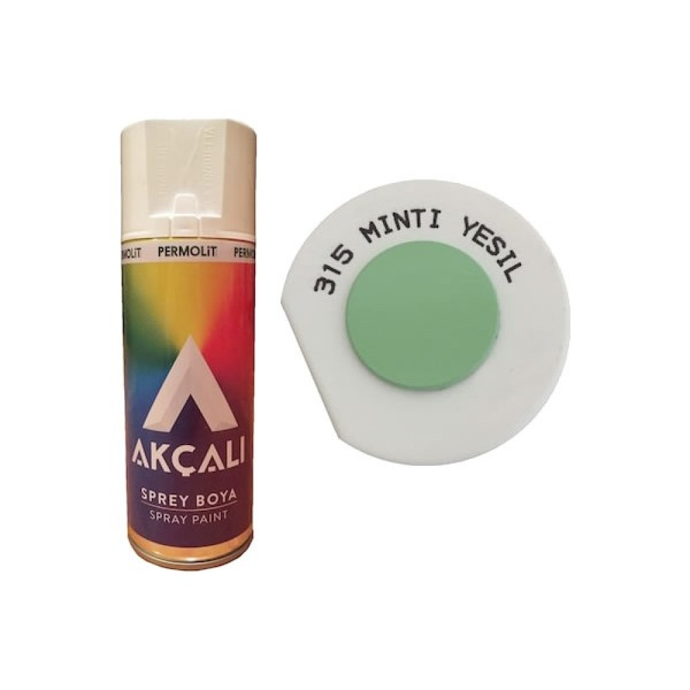 Akçalı 315 400 ml Mint Yeşil Sprey Boya - Mint Yeşili - Yeşil Boya Malzemeleri Fiyatı