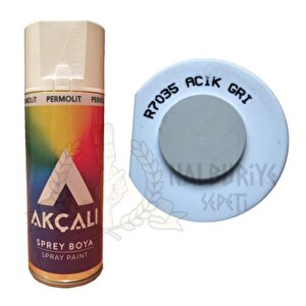 Akçalı Akrilik Sprey Boya Açık Gri̇ 400 Ml - Ral7035 Boyalar Fiyatı