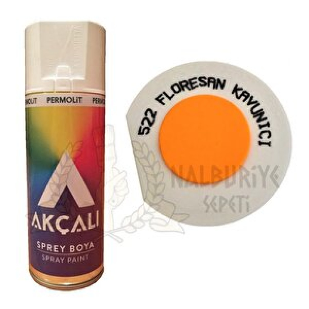 Akçalı Akrilik Sprey Boya Floresan Kavuni̇çi̇ Turuncu 400 Ml - 522 Boyalar Fiyatı