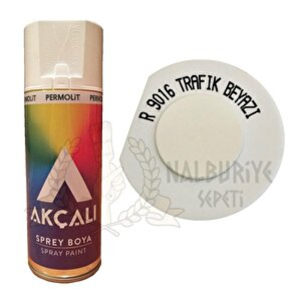 Akçalı Akrilik Sprey Boya Trafi̇k Beyazı 400 Ml - Ral9016 Boyalar Fiyatı