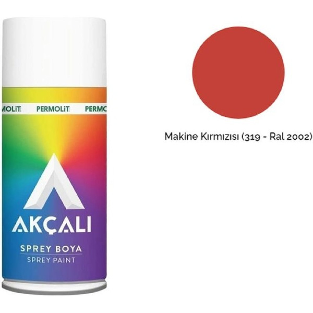 Akçalı Makine Kırmızısı 319 Sprey Boya 400 ml - Makine Kırmızı Boya Malzemeleri Fiyatı