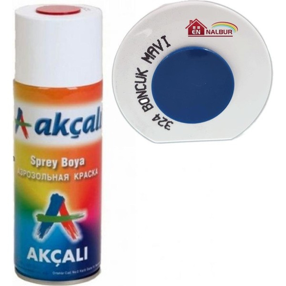 Akçalı Sprey Boya 400 ml 324 Boncuk Mavi Boya Malzemeleri Fiyatı