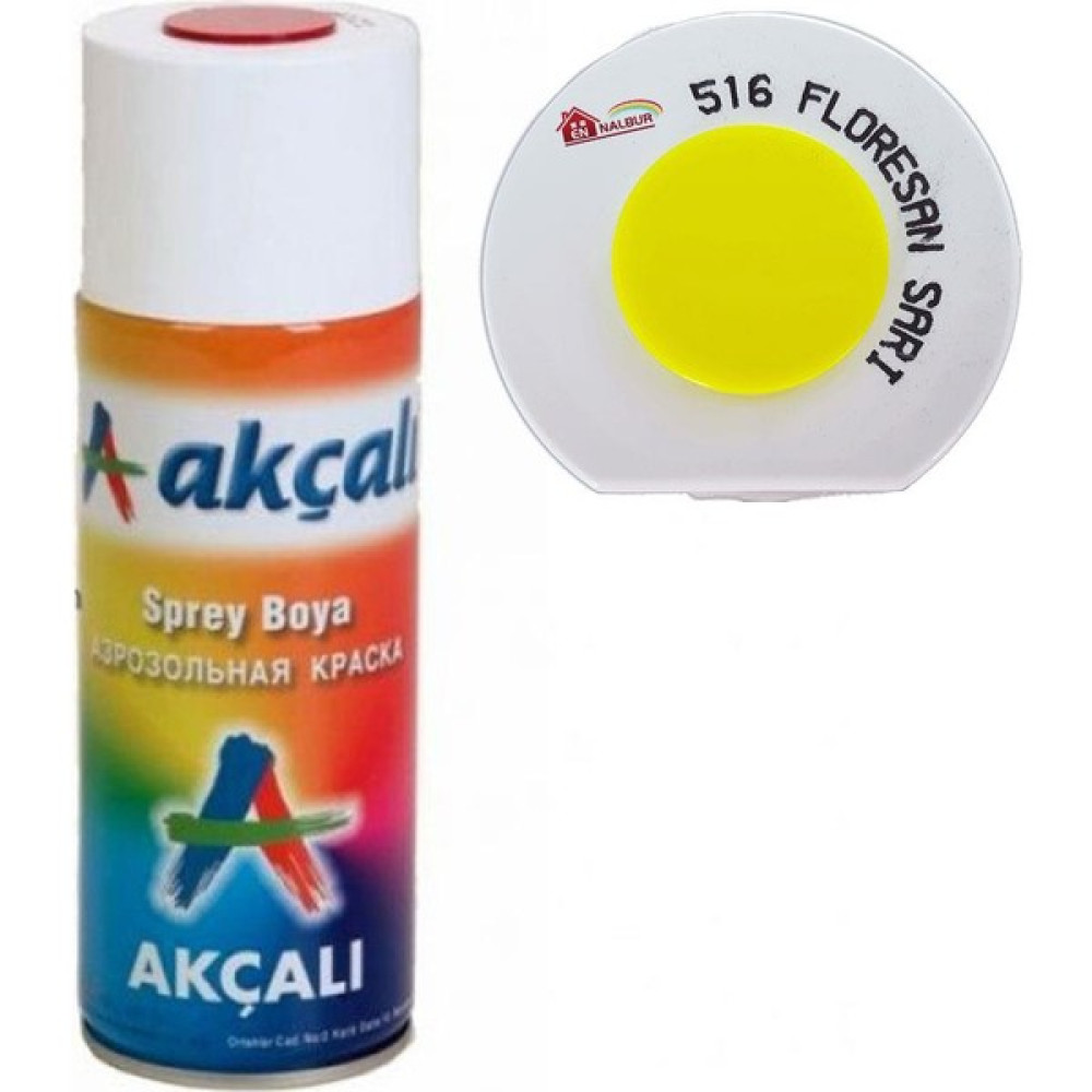 Akçalı Sprey Boya 400 Ml 516 Florasan Sarı Boya Malzemeleri Fiyatı