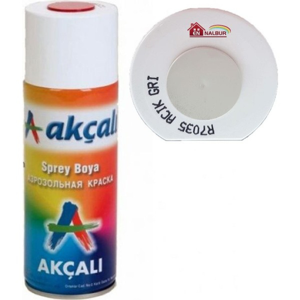 Akçalı Sprey Boya 400 Ml 7035 Açık Gri Boya Malzemeleri Fiyatı