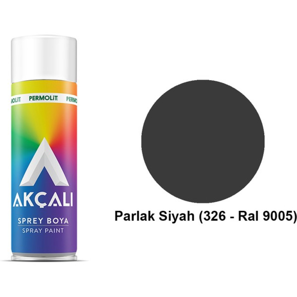 Akçalı Sprey Boya Parlak Siyah 400 ml Boya Malzemeleri Fiyatı