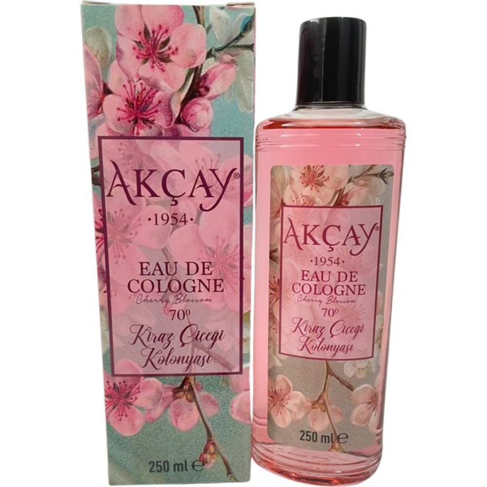 Akçay Kiraz Çiçeği Kolonyası 70° 250 ml Kutulu Cam Şişe Kolonya & Gülsuyu Fiyatı