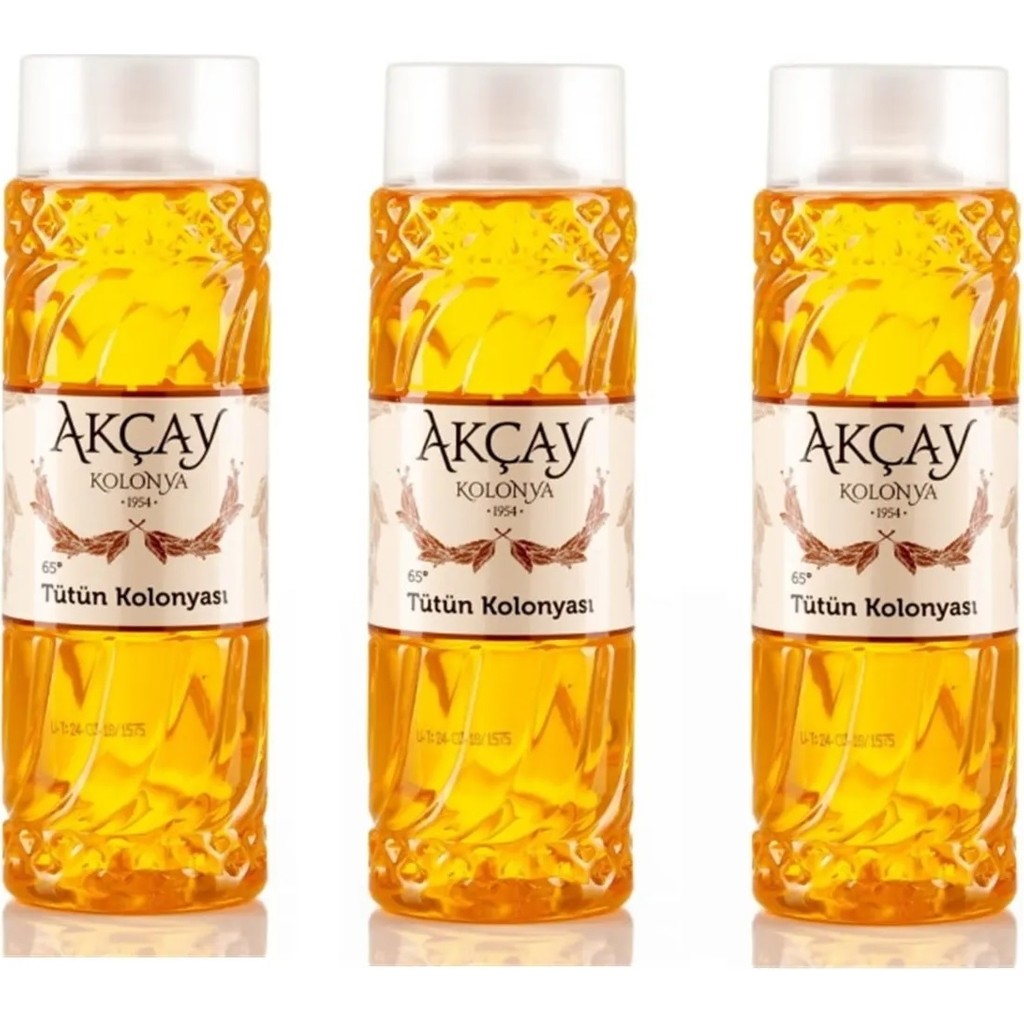 Akçay Tütün Kolonyası 400 ml Pet Şişe 3 Adet Kolonya & Gülsuyu Fiyatı