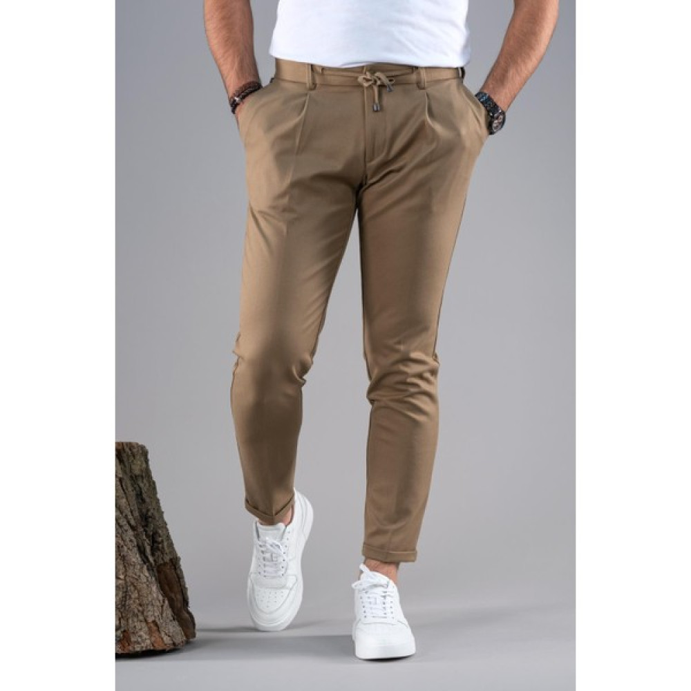 Akçaylar Slimfit Tek Pileli Dar Paça Fermuar Detaylı Kışlık Kumaş Pantolon Erkek Pantolon Fiyatı