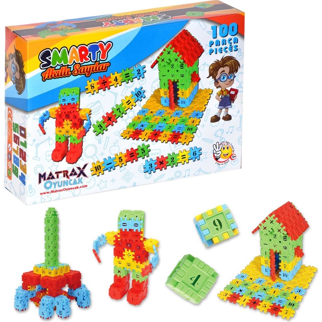 Akçiçek Matrax Smarty Akıllı Sayılar Eğitici Zeka Geliştirici Parçalı Setler 100 Parça Diğer Fiyatı
