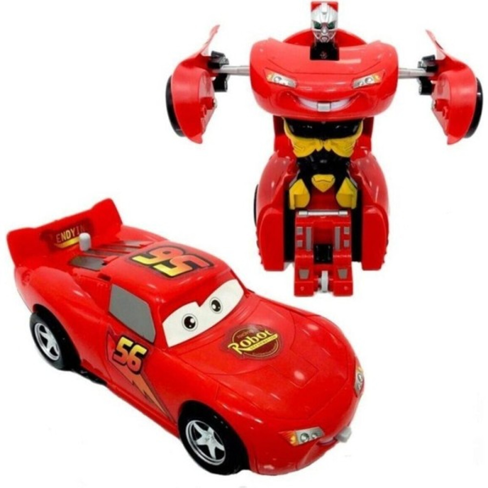 Akçiçek Oyuncak Şimşek Mcqueen Robota Dönüşebilen Araba - Renkli Oyuncak Araç Fiyatı