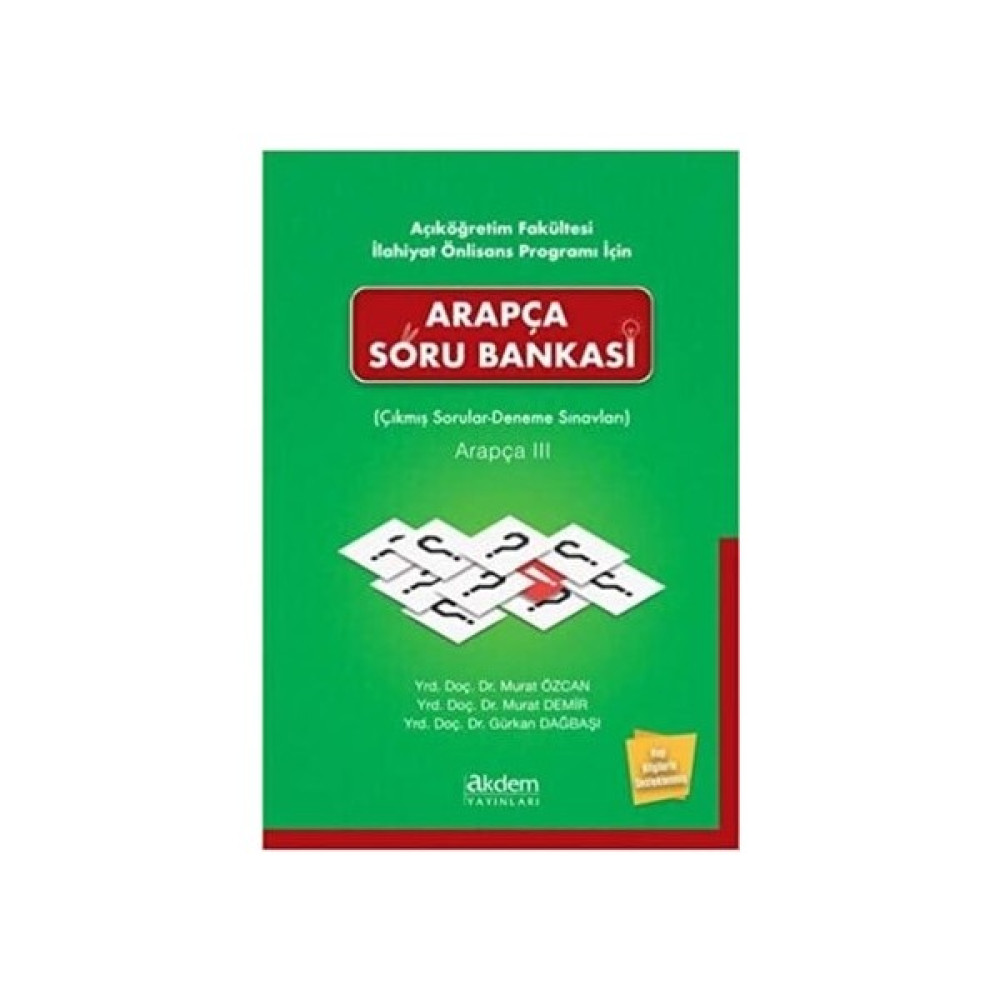 Akdem Yayınlarıarapça Soru Bankası Çıkmış Sorular- Deneme Sınavları Arapça Iıı YDS Fiyatı