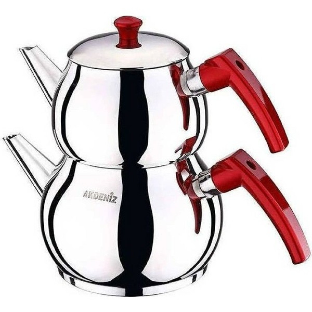 Akdeniz Küre Aile Boy Çelik Çaydanlık Takımı Çay / Çaydanlık Setleri Fiyatı