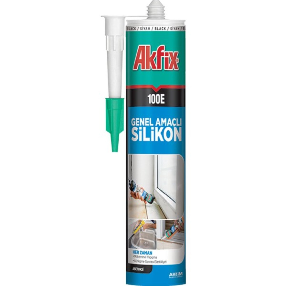 Akfix 100E Genel Amaçlı Şeffaf Silikon 280ml Nalburiye & Hırdavat Fiyatı