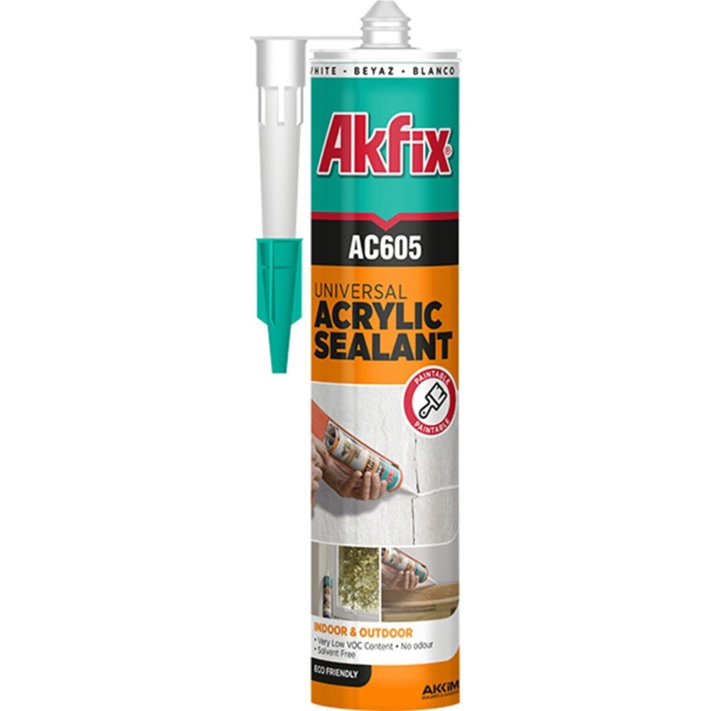 Akfix Ac605 Boyanabilir Akrilik Mastik 500 Gr Beyaz Silikon Fiyatı