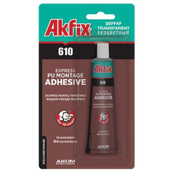 Akfix GA305 610 50 ml Tüp Expres Poliüretan Montaj Yapıştırıcı