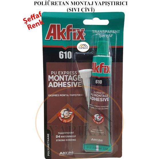 Akfix GA305 610 50 ml Tüp Expres Poliüretan Montaj Yapıştırıcı