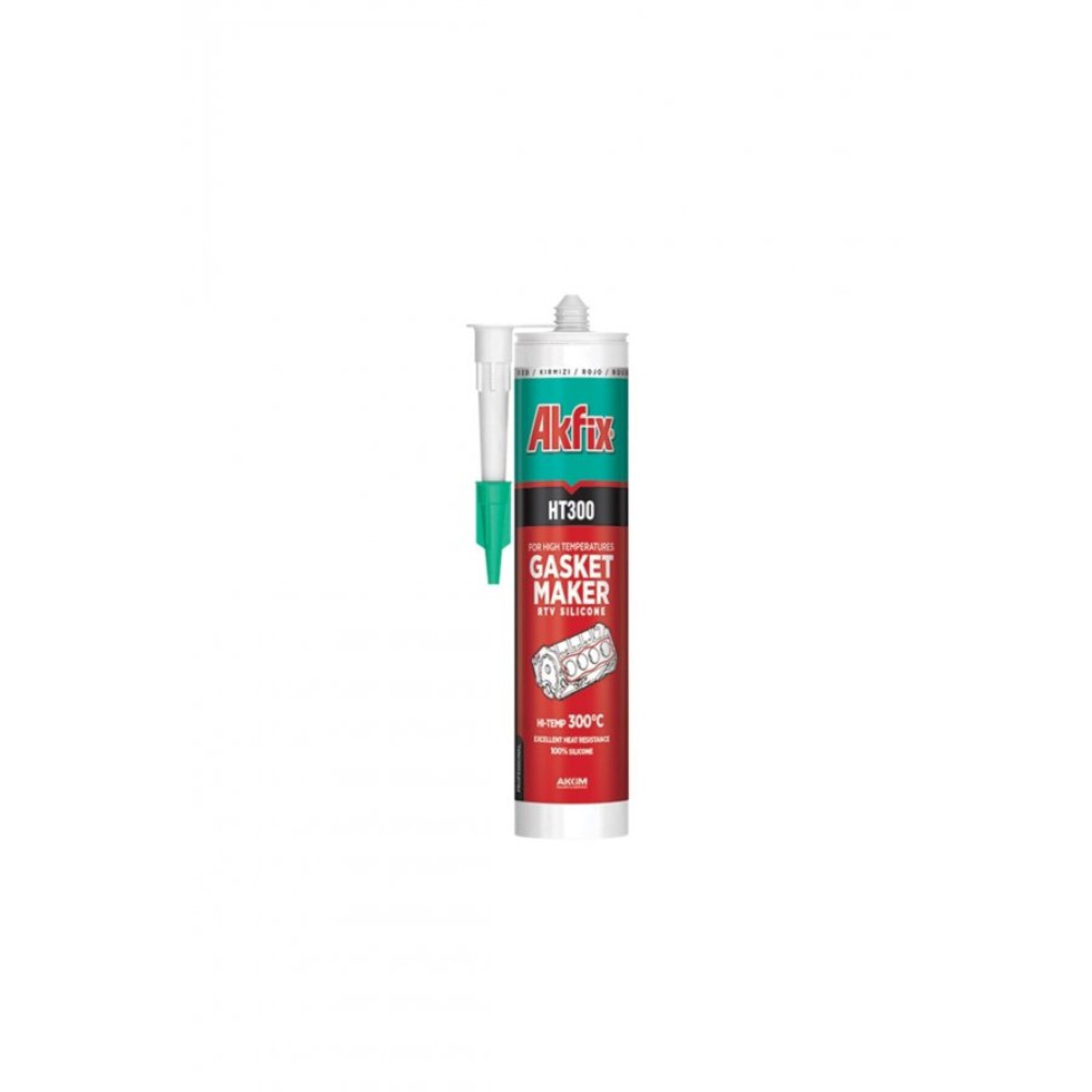 Akfix   Ht300 Kirmizi Yuksek Isi Silikonu 280Ml Sa075 Nalburiye & Hırdavat Fiyatı