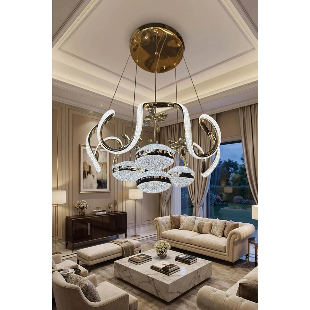 Akgül Asel 4 Modern Top Gold Avize Avize Fiyatı