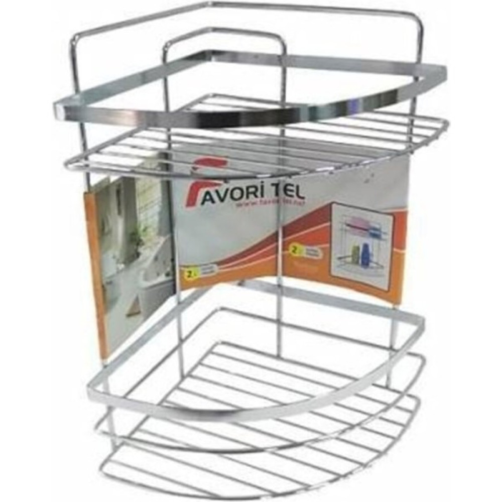 Akhanlar Favori 2 Katlı Krom Banyo Köşelik Banyo Rafı Fiyatı