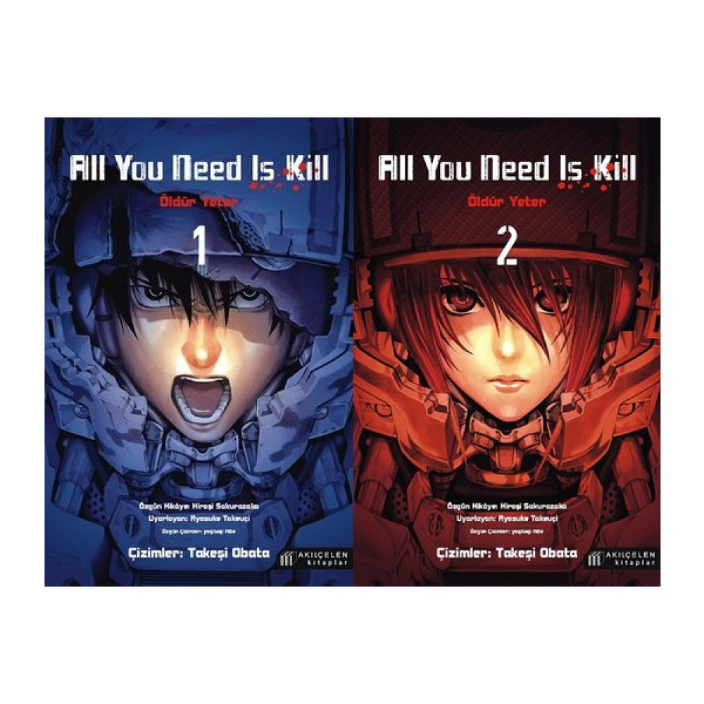 Akıl Çelen Kitaplar All You Need Is Kill (Öldür Yeter) 2 Kitap Manga Seti - Hiroşi Sakurazaka Çizgi Roman Fiyatı