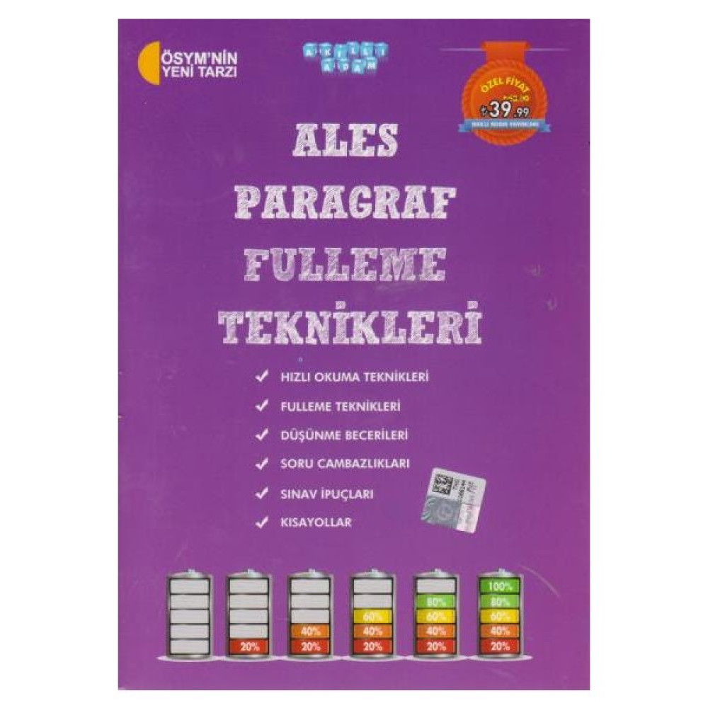 Akıllı Adam Ales Paragraf Fulleme Teknikleri ALES Fiyatı