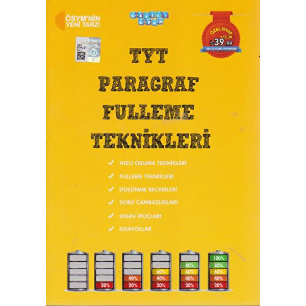 Akıllı Adam Tyt Paragraf Fulleme Teknikleri Temel Yeterlilik Testi (TYT) Fiyatı