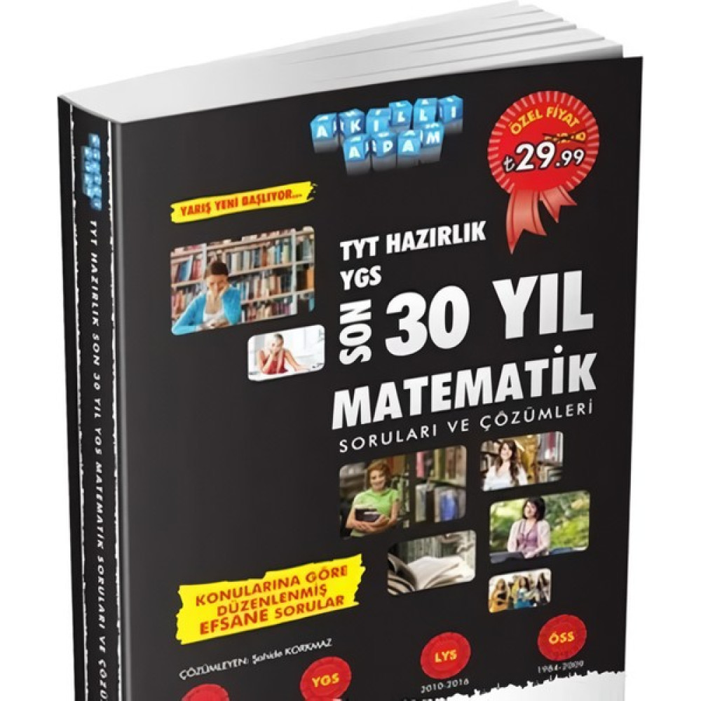 Akıllı Adam Yayınları Yks TYT Matematik Hazır'lik Son 30 Yı'lin Çıkmış Soruları ve Çözümleri Ders Sınav Kitapları Fiyatı
