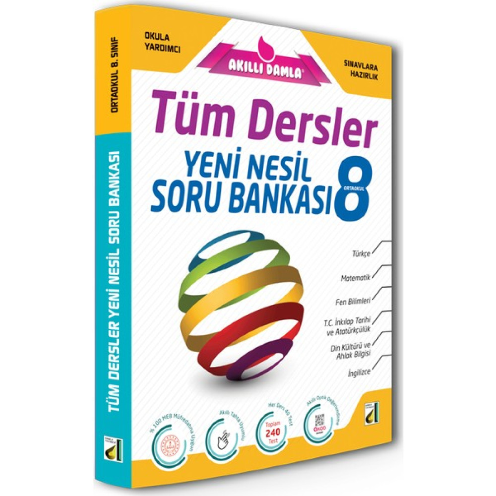 Akıllı Damla Tüm Dersler Yeni Nesil Soru Bankası 8. Sınıf Tüm Dersler Fiyatı