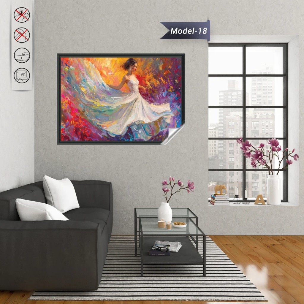 Akıllı Kağıt Statik Tutunma Özellikli Tablo - Poster Modern (Model-18) - 50 x 70 cm SSD / Solid State Drive Fiyatı
