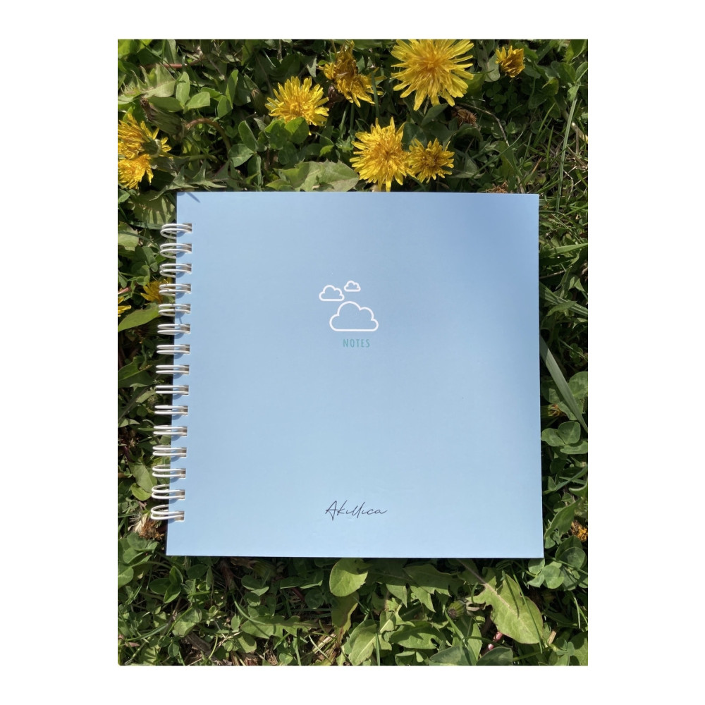 AKILLICA 15x15 Cm Kare Mavi Notebook Spiralli Defter Noktalı Defter Defter Fiyatı
