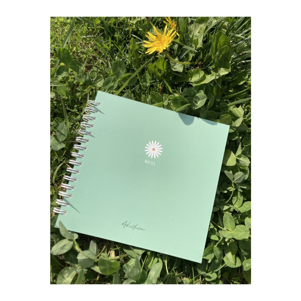 AKILLICA 15x15 Cm Kare Yeşil Notebook Spiralli Defter Çizgili Defter Defter Fiyatı