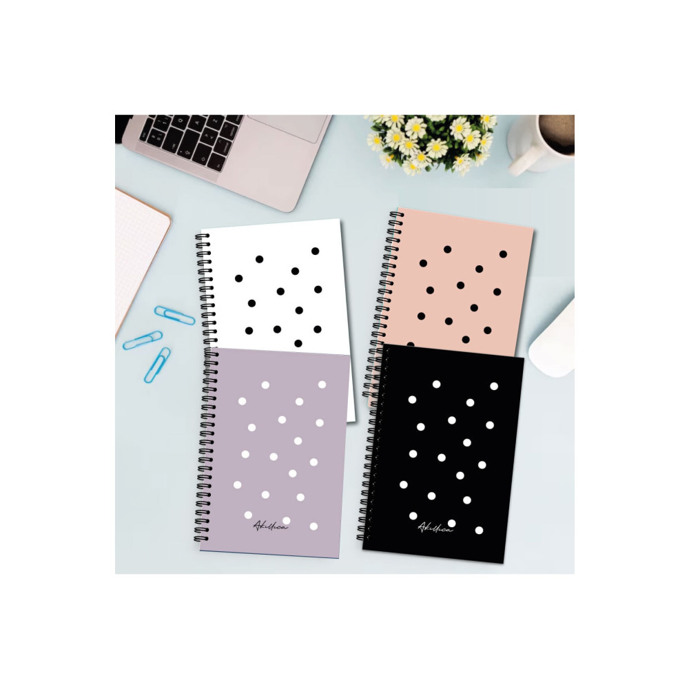 AKILLICA 4lü Noktalı Defter Seti 13 X 20 Cm 56 Yaprak Karton Kapak Spiralli Defter Bullet Journal Series Defter Fiyatı