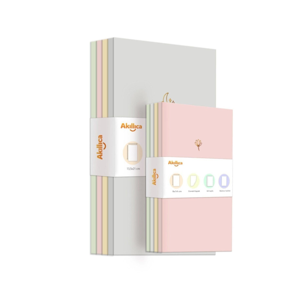 AKILLICA 8li Defter Set Soft Pastel Notebook Defter Fiyatı