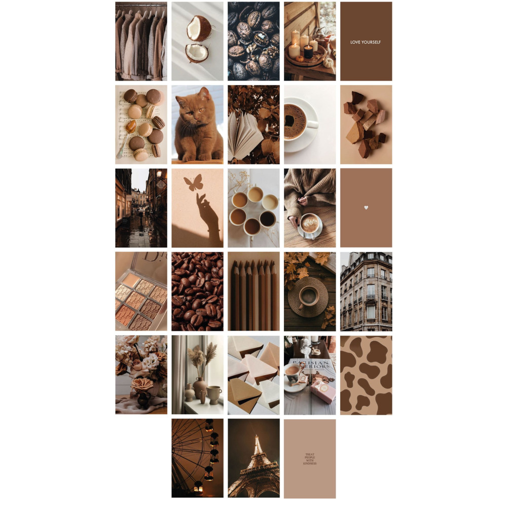 AKILLICA Mocha Duvar Posteri Seti Mocha Poster Kolaj Seti - 24 Adet - 10cm X 15cm Ev & Dekorasyon Aksesuarları Fiyatı