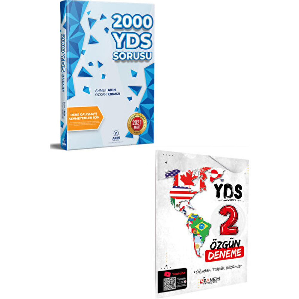 Akın Dil Eğitim 2023 Akın Dil 2000 YDS Sorusu+Panem YDS 2 Deneme YDS Fiyatı