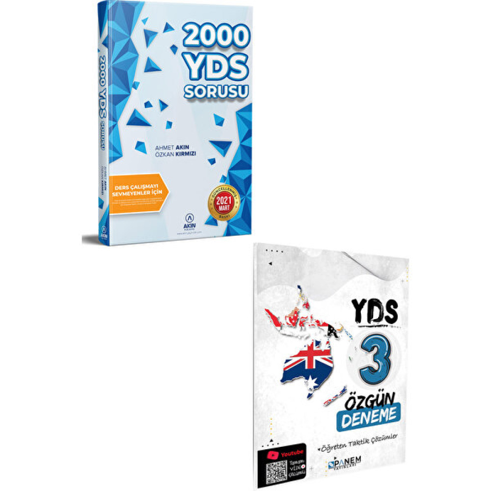 Akın Dil Eğitim 2023 Akın Dil 2000 YDS Sorusu+Panem YDS 3 Deneme YDS Fiyatı