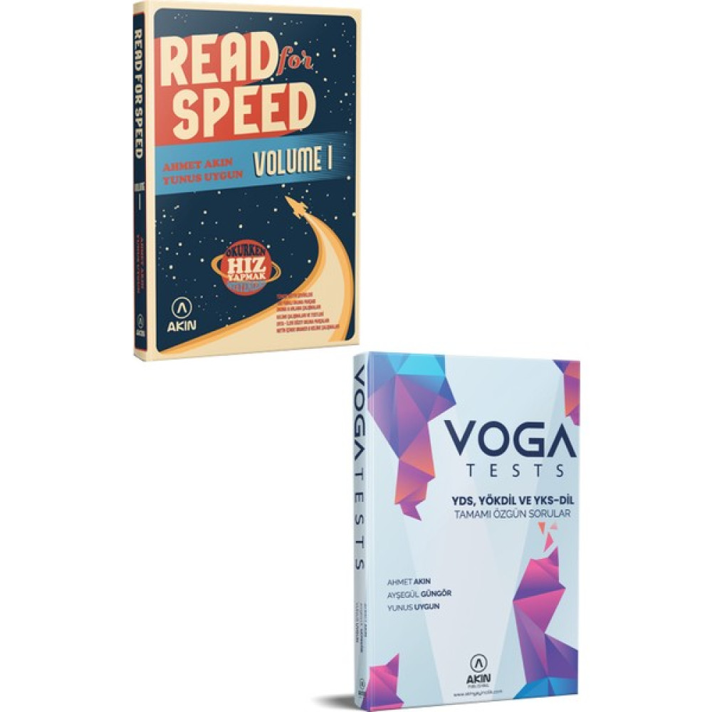Akın Dil Eğitim Akın Dil 2023 Akın Dil Read For Speed 1+Akın Dil Voga Tests YDS Fiyatı