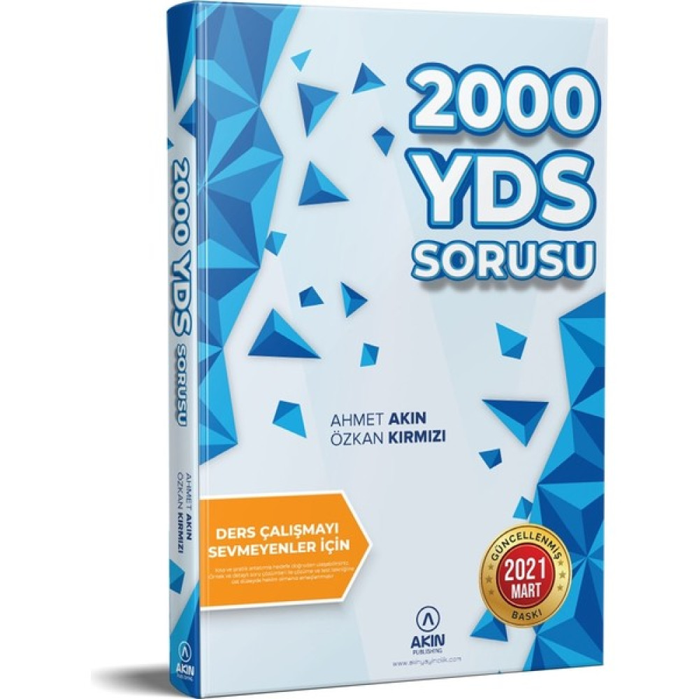 Akın Dil Eğitim Akın Dil Ders Çalışmayı Sevmeyenler Için 2000 Yds Sorusu YDS Fiyatı