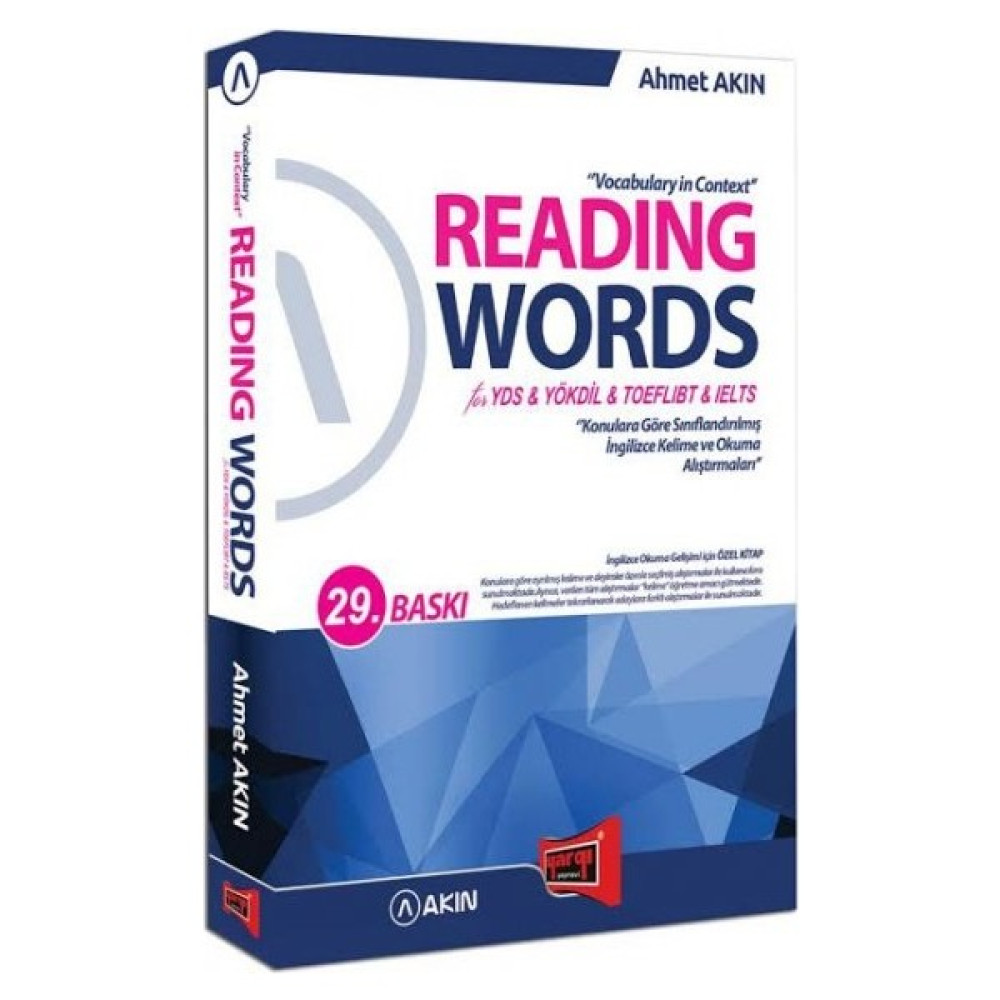 Akın Dil & Yargı Yayınevi Reading Words for YDS YÖKDİL TOEFL IBT IELTS YDS Fiyatı