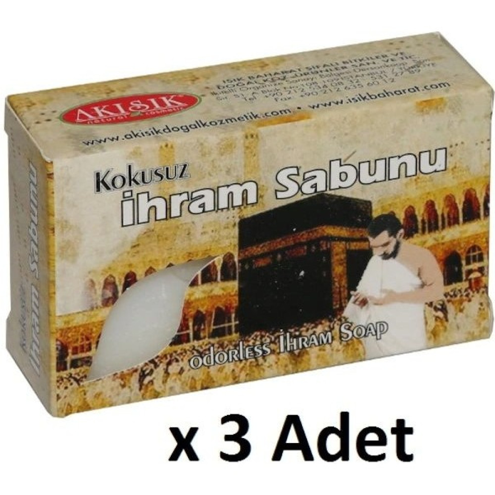 Akışık Ihram Sabunu Kokusuz - Hac Sabunu 20 gr x 3 Adet Sabunlar Fiyatı
