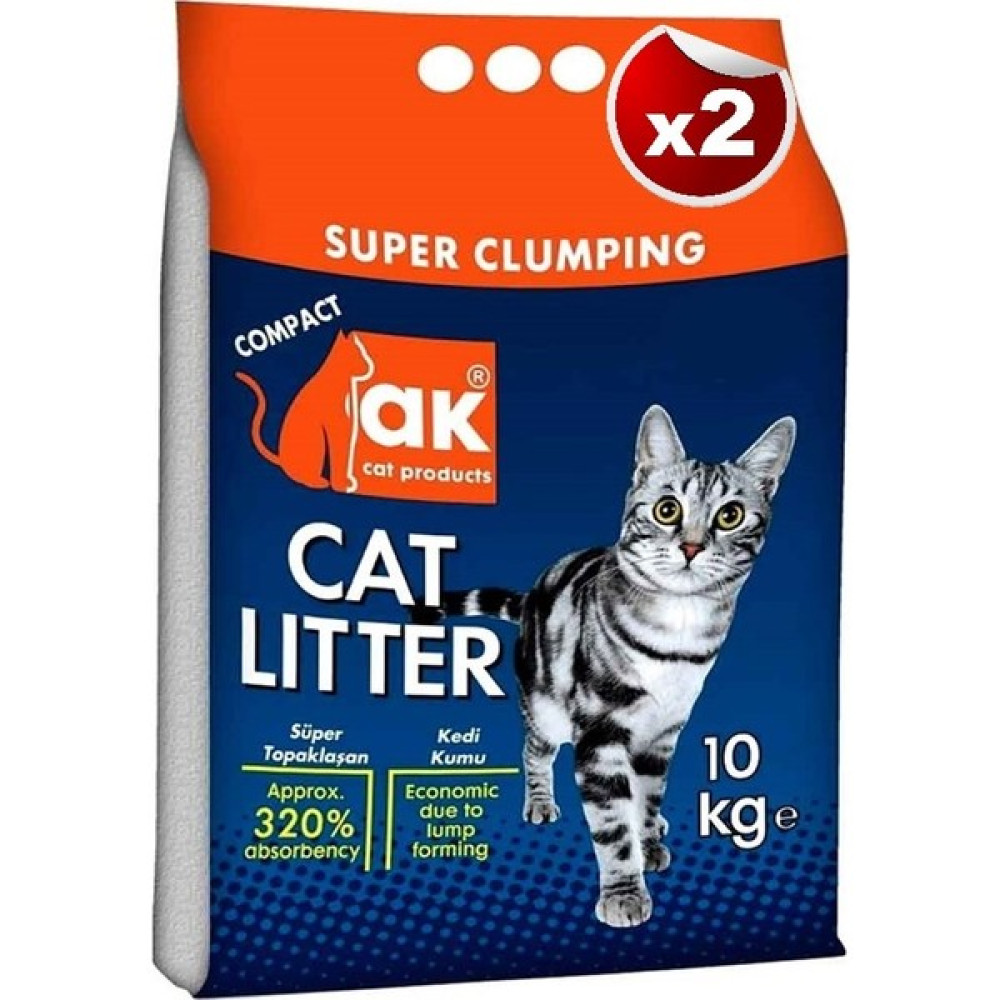 Akkum Bebek Pudralı Ince Taneli Topaklaşan Kedi Kumu 10 kg *2 Adet Evcil Hayvan Ürünleri Fiyatı