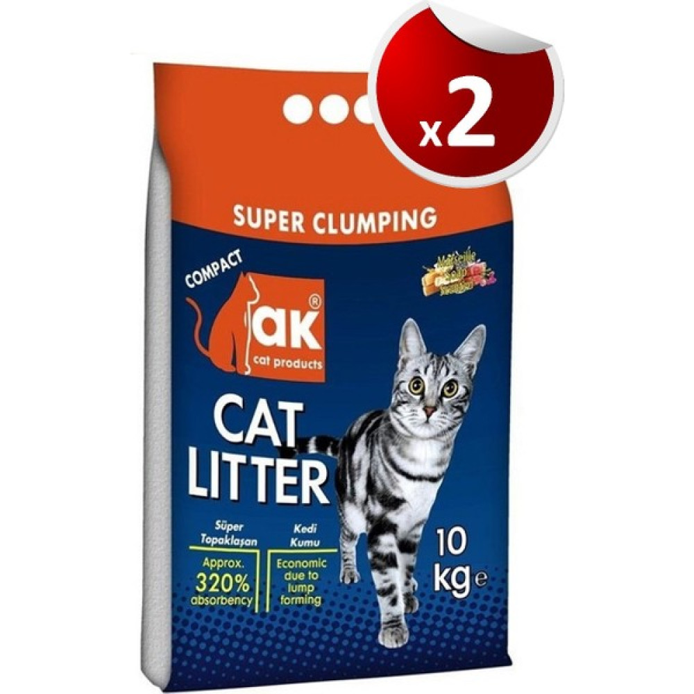 Akkum Marsilya Sabun Kokulu Ince Taneli Kedi Kumu 10 kg x 2 Adet Evcil Hayvan Ürünleri Fiyatı